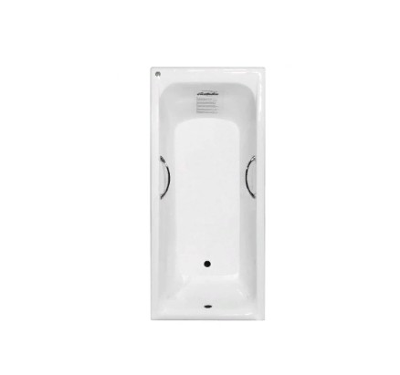 Чугунная ванна CASTALIA "PRIME S2021" - 180x80x48 ХР. РУЧКИ