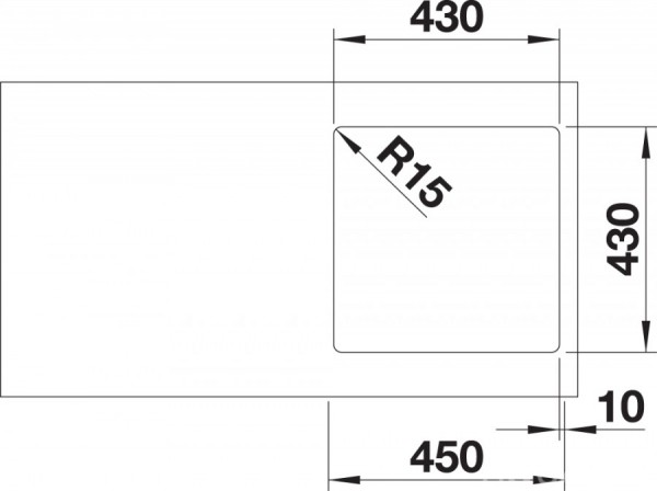 Кухонная мойка Blanco Andano 400-IF Infino