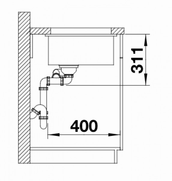 Кухонная мойка Blanco Subline 350/150-U Ceramic PuraPlus InFino