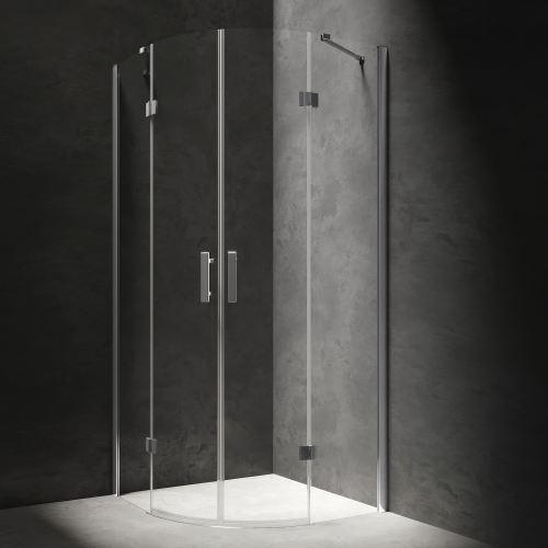 Душевая кабина Omnires Manhattan ADF94XLUX-TCRTR 90x90 см хром