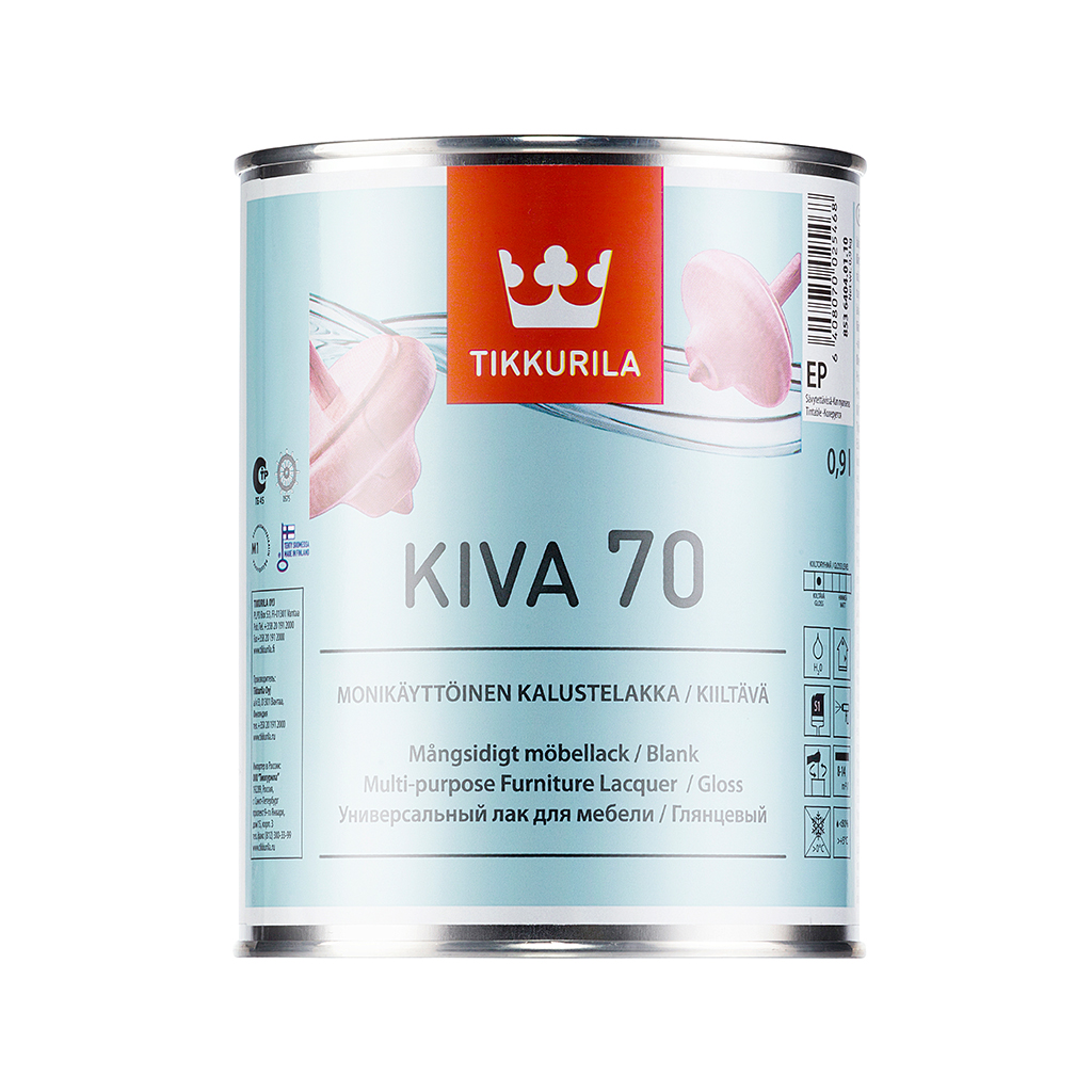 Лак Tikkurila Kiva 70 для мебели глянцевый