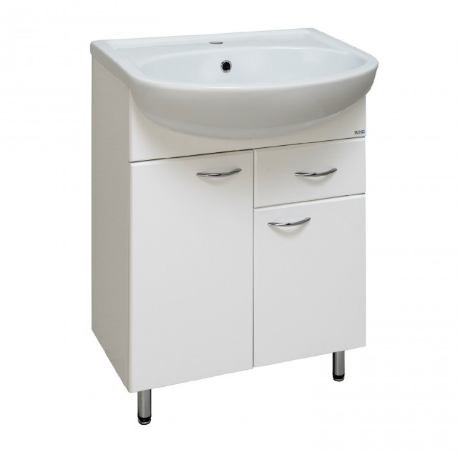 Тумба с раковиной Runo "Уют 60" 1 ящик