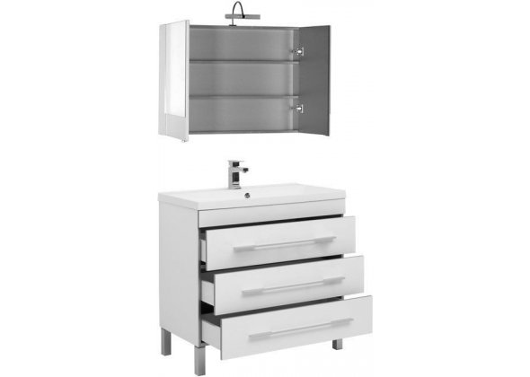 Мебель для ванной Aquanet "Верона 90" белый (3 ящика)