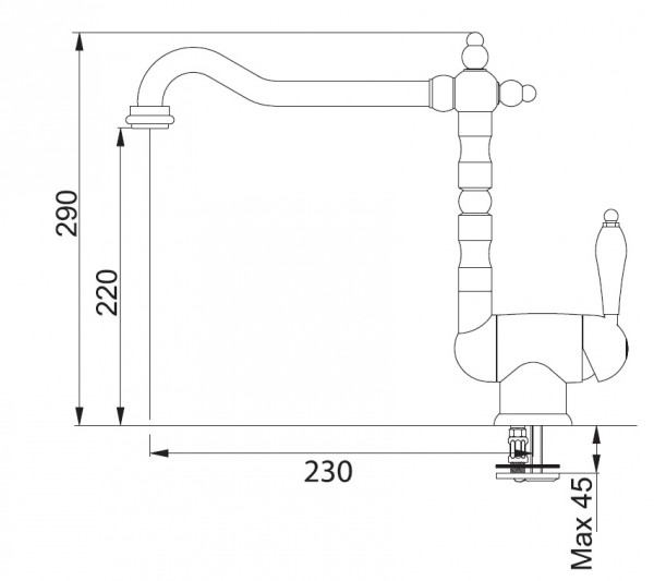 Смеситель для кухни Franke Old England