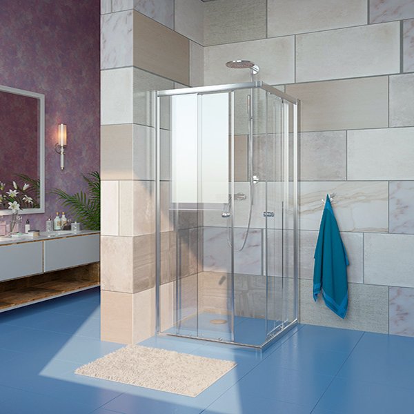 Душевой уголок GuteWetter Guwer GW664S-CLN-CH-CH07-100100200