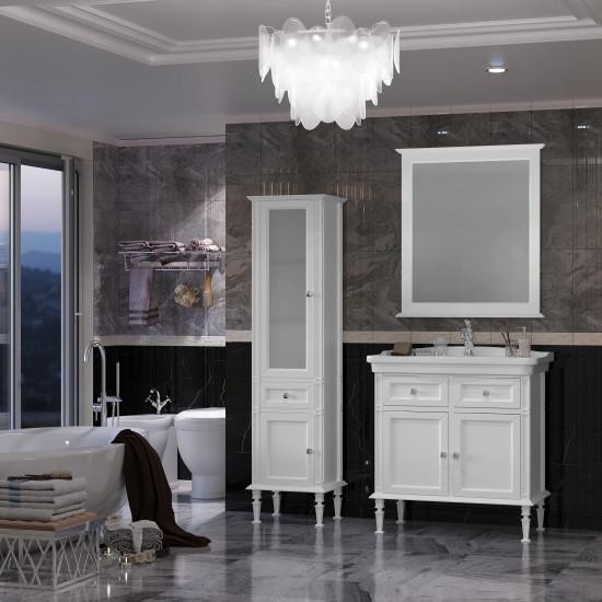 Шкаф-пенал Opadiris Кантара 46 L белый матовый