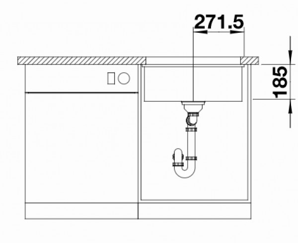 Кухонная мойка Blanco Subline 500-U Ceramic PuraPlus InFino