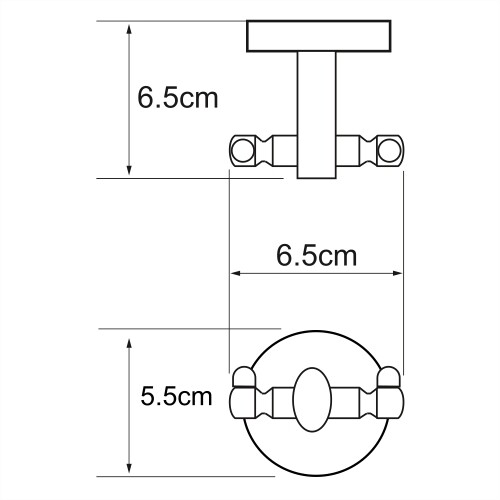 Крючок двойной WasserKraft Rhein K-6223D