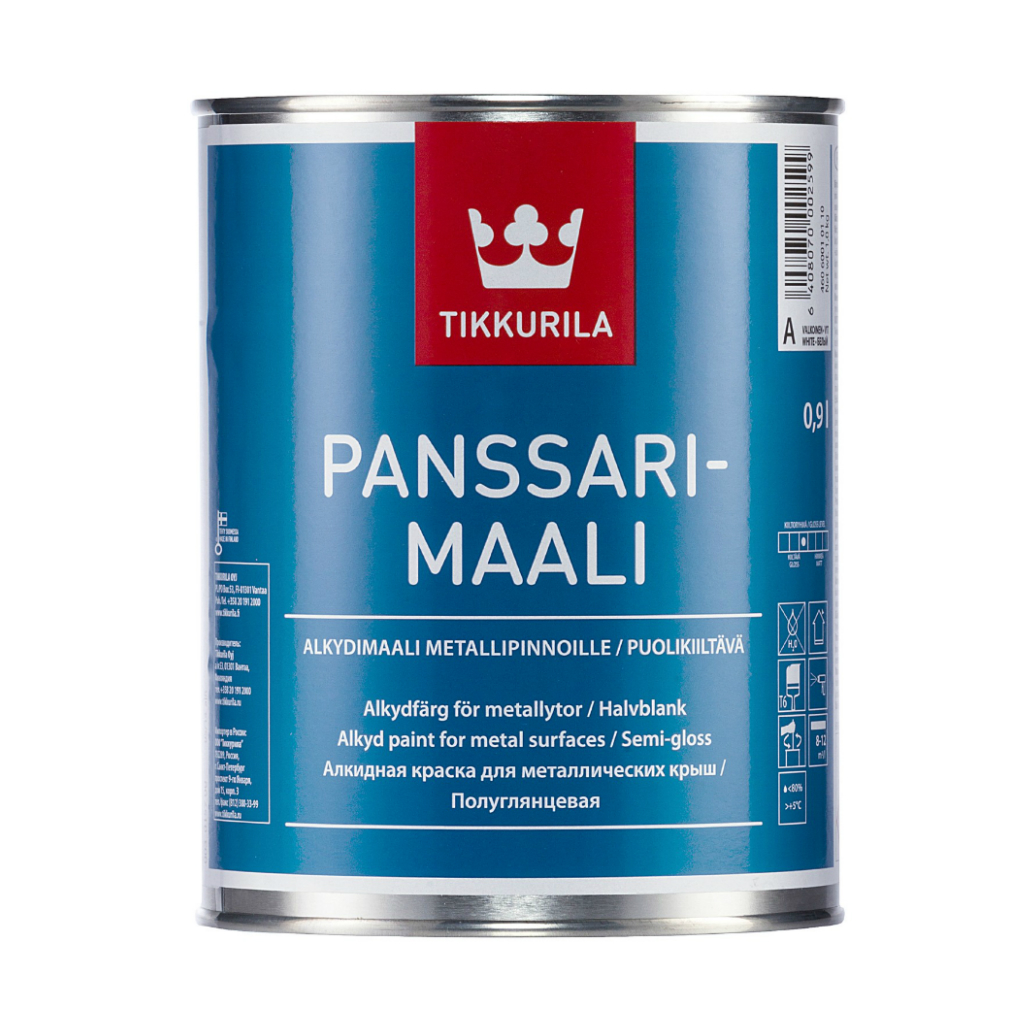 Краска Tikkurila Panssarimaali для металлических крыш