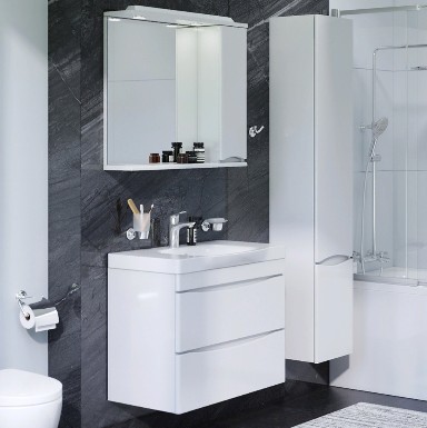 Комплект мебели для ванной комнаты с ванной и унитазом AM.PM Like UK80OB