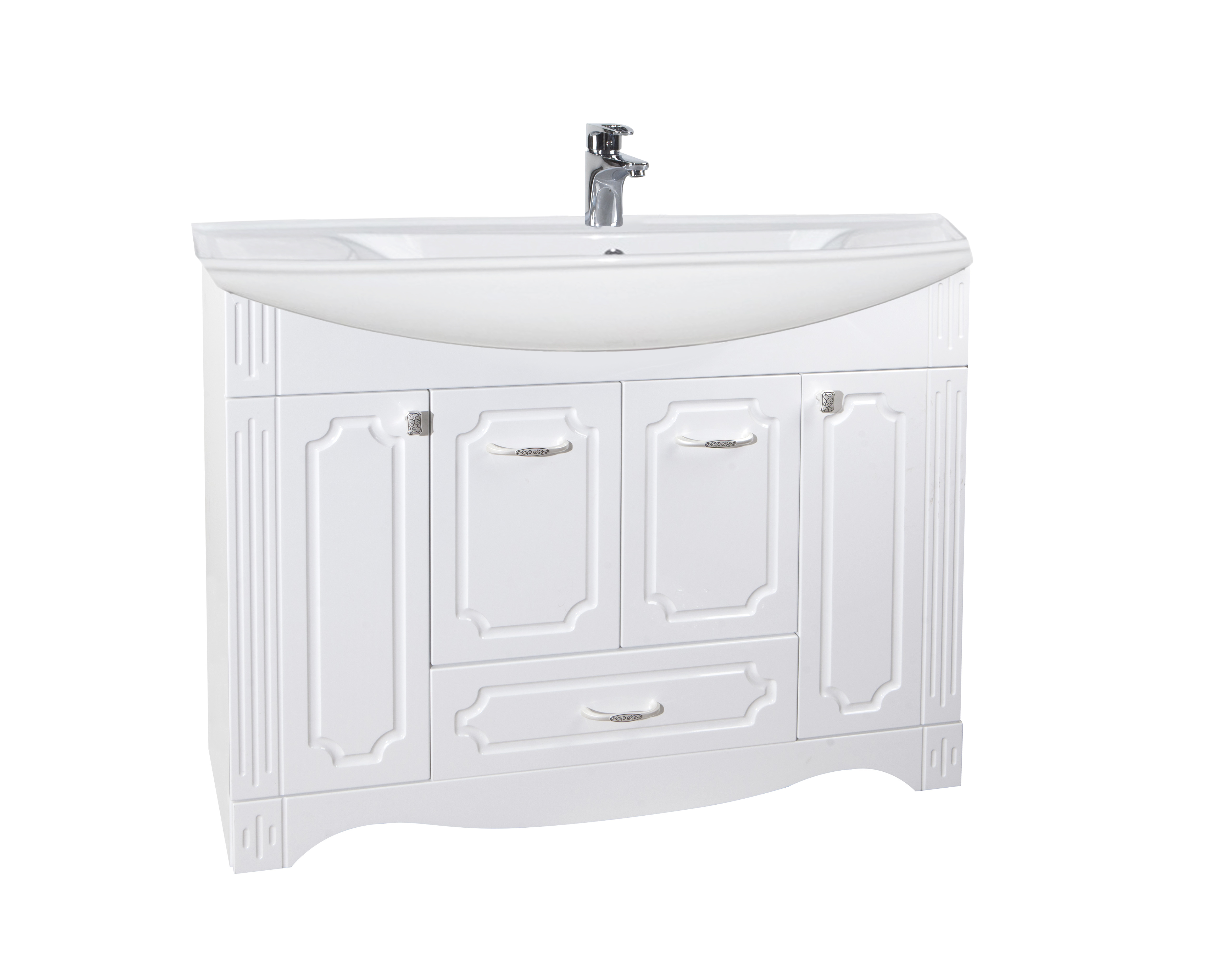 Тумба с раковиной Bellezza "Кантри 105" белая 