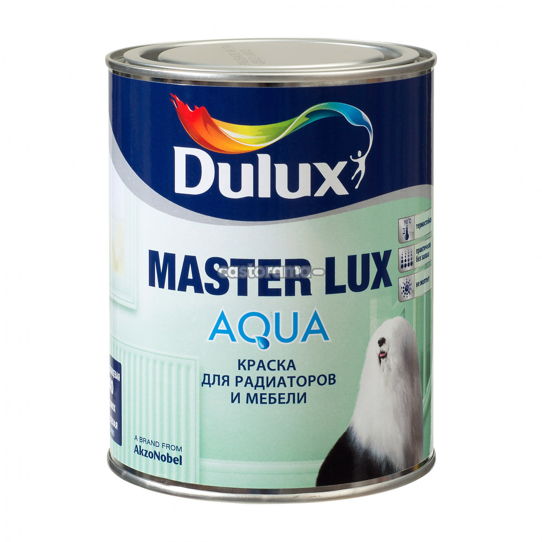 Краска Dulux Master Lux Aqua 40 для радиаторов и мебели водно-дисперсионная полуглянцевая