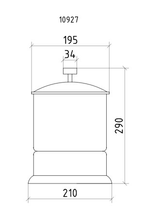 Ведро Boheme ROYAL CRISTAL 10927-CR