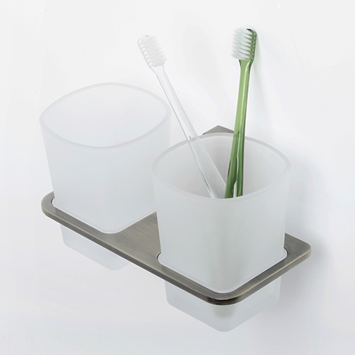 Стакан с держателем двойной WasserKraft Exter K-5228D