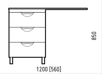 Тумба с раковиной напольная COROZO "Алиот 120" белая