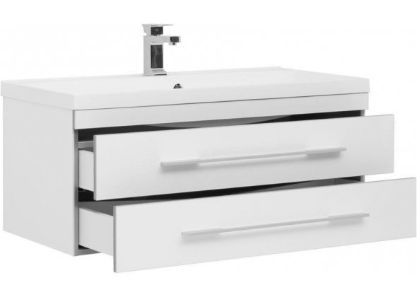 Тумба с раковиной Aquanet "Верона 100" белая