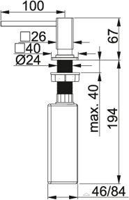 Дозатор Franke Centinox