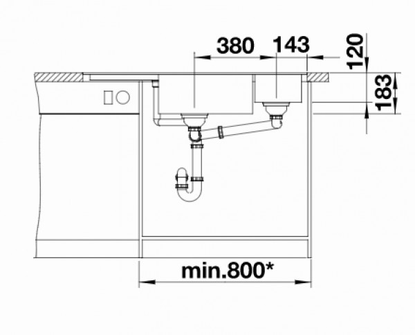 Кухонная мойка Blanco Delta-II-F
