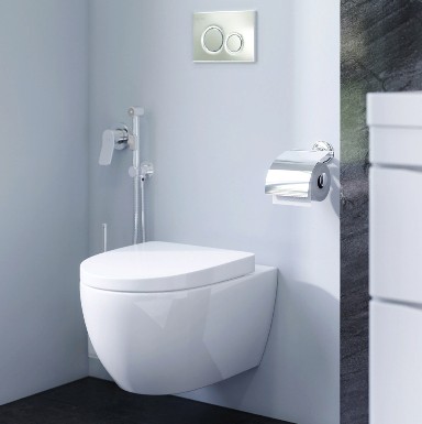 Комплект мебели для ванной комнаты с ванной и унитазом AM.PM Like UK80OB