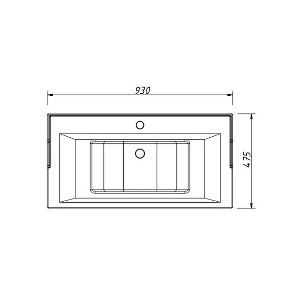 Тумба с раковиной CAPRIGO ALBION 90 33319-B002+Y-090B раковина 900*460*220