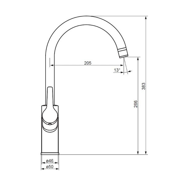 Смеситель для кухни Damixa Eclipse 310721300