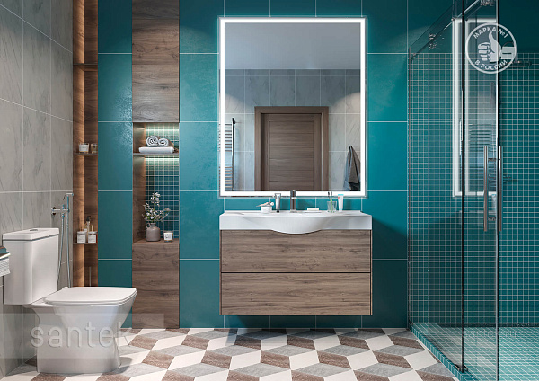 Унитаз компакт напольный Santek Нео с горизонтальным выпуском 1.WH30.2.470