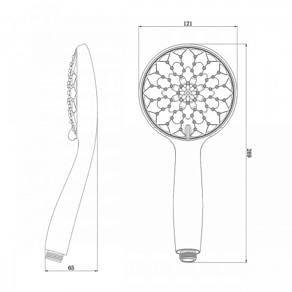 Душевая лейка Lemark LM8121C