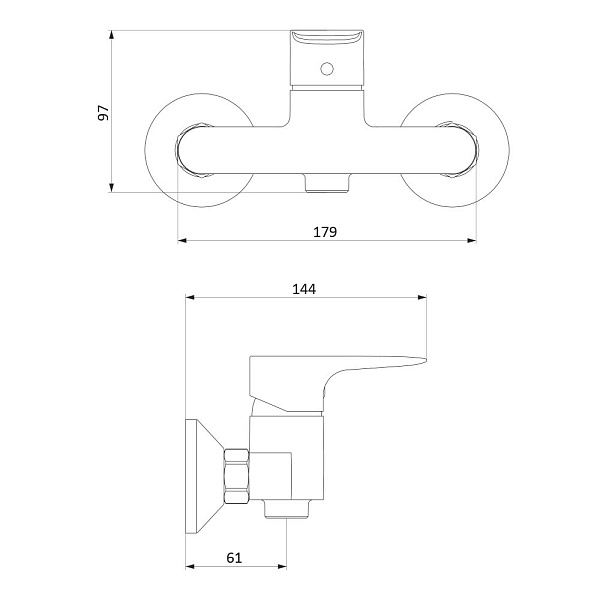 Смеситель для душа Damixa RedBlu Origin Evo 2 782000000