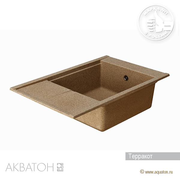 Кухонная мойка Aquaton Делия 78 1A715132DE270 терракотовый