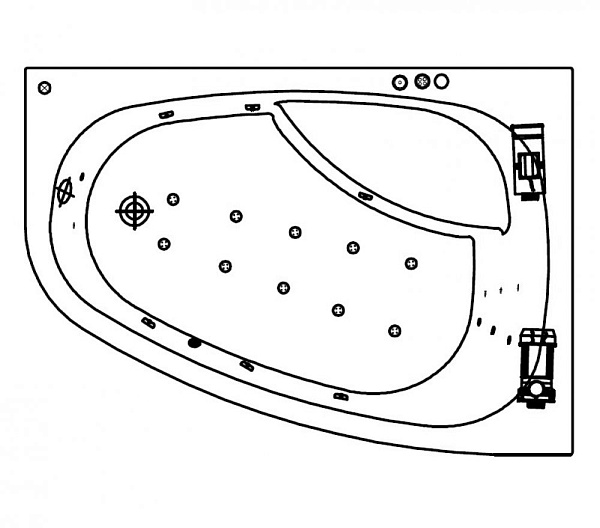 Акриловая ванна Kolpa-San Chad-S Special 170х120 L (левая)