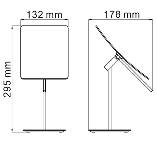 Косметическое зеркало настольное WasserKraft K-1006