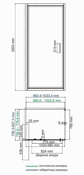 Душевой уголок WasserKraft Salm 27I17