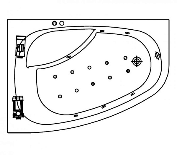 Акриловая ванна Kolpa-San Chad-S Superior 170х120 R (правая)