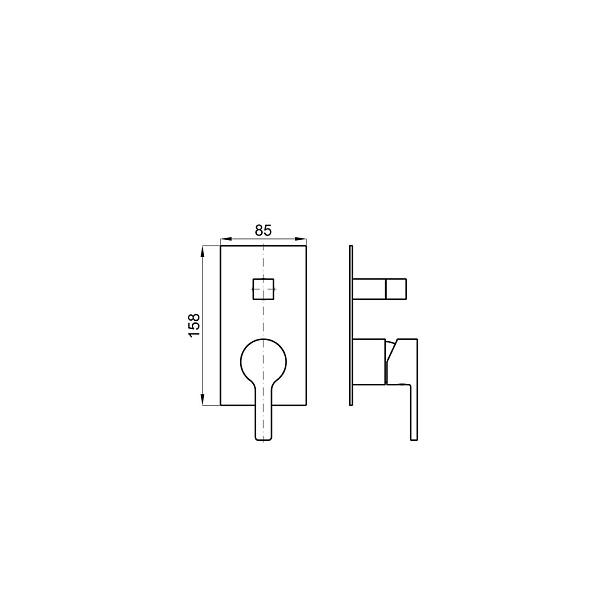 Смеситель для раковины встраиваемый Noken Urban N199999588