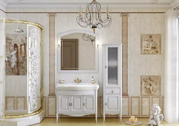 Зеркало Opadiris "Лоренцо 100" белый