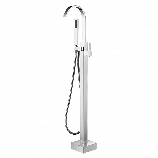 Смеситель напольный с душевой лейкой Swedbe Spira 4003