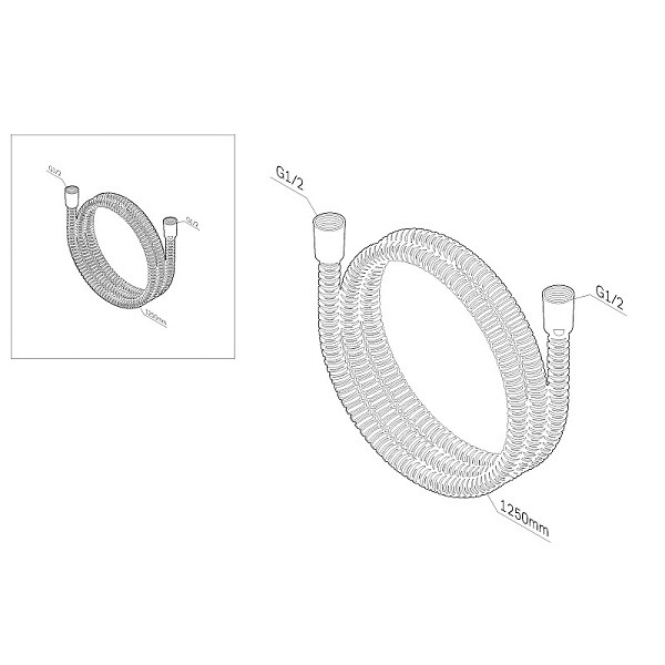 Шланг для душа 1250 AM.PM F0412300