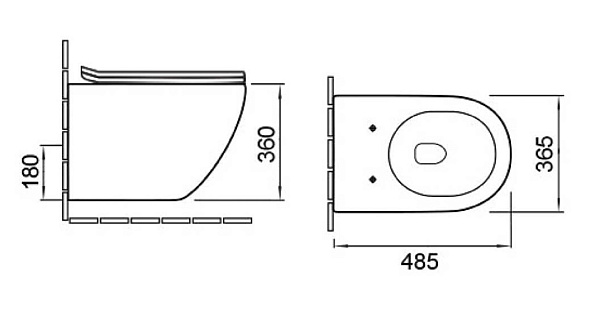 Унитаз подвесной Vincea Globo VT1-14S