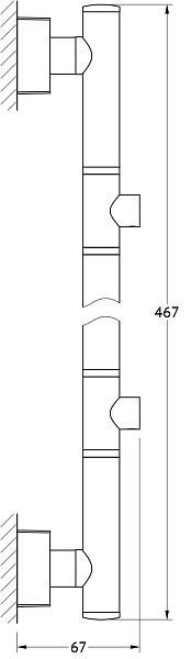 Штанга для 2-х аксессуаров FBS Esperado ESP 077