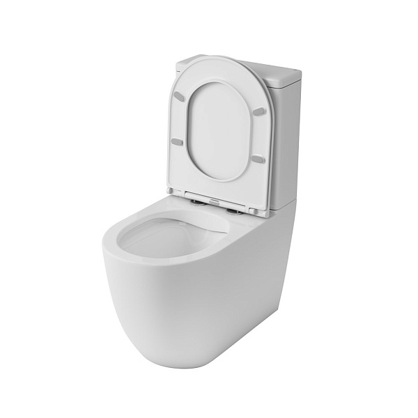 Унитаз компакт напольный безободковый OWL Vind Cirkel-GL с сиденьем DP микролифт