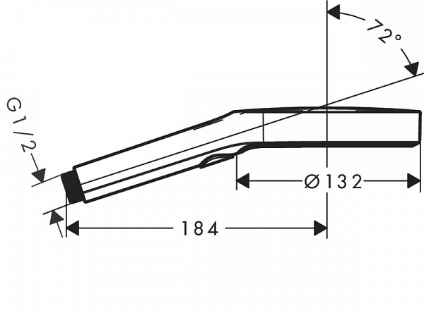 Душевая лейка Hansgrohe Rainfinity 130 3jet 26864000