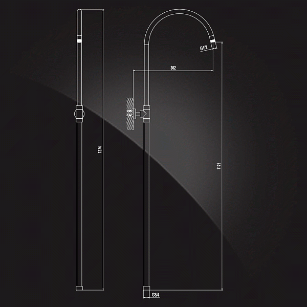 Труба душевая Elghansa Unit SB-2D