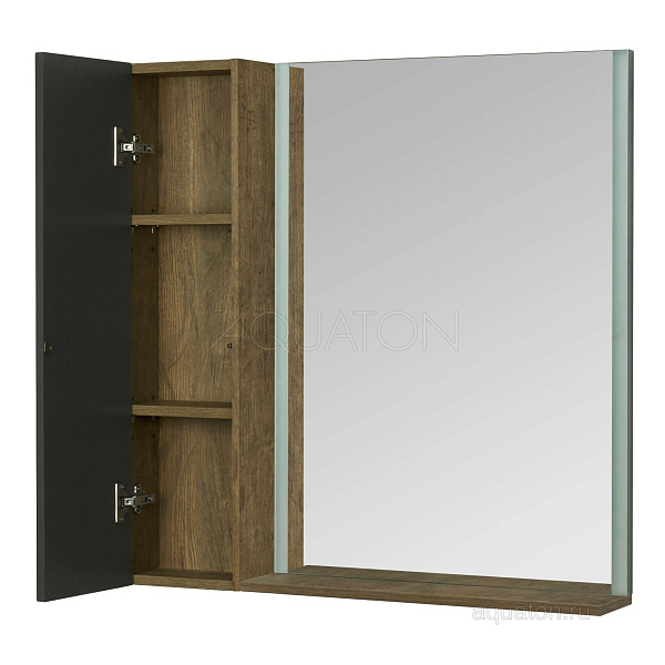 Настенный шкаф Aquaton "Терра 24" дуб кантри/антрацит