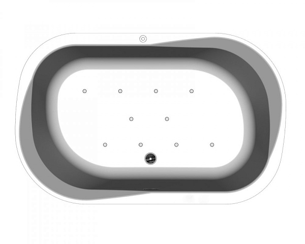 Акриловая ванна Kolpa-San Adam&Eva-FS Air 190х120
