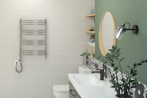 Полотенцесушитель электрический СУНЕРЖА Стилье Формат 10 ТП 800х500