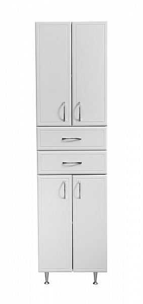 Шкаф-пенал напольный Stella "Концепт 48" белый 2 ящика