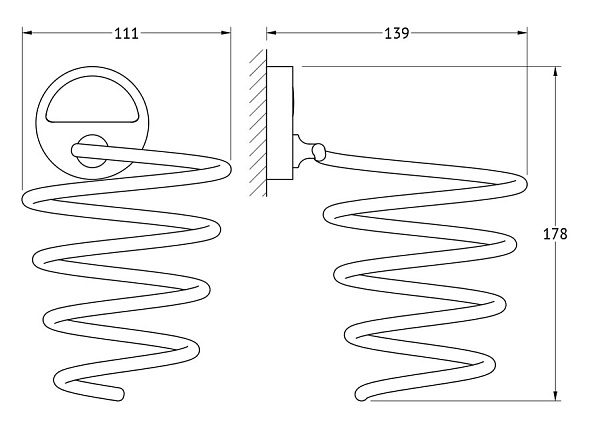 Держатель фена FBS Luxia LUX 080