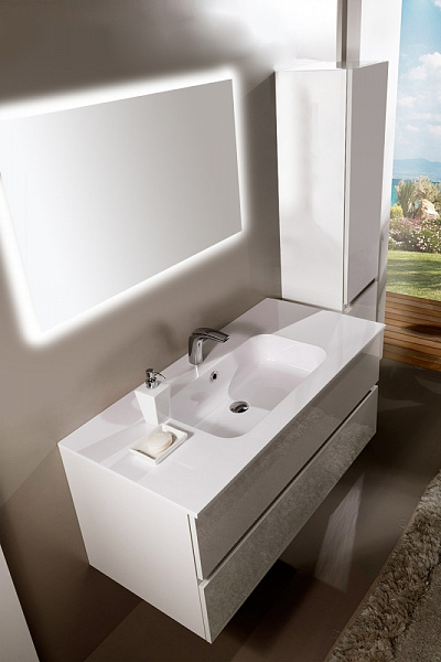 Тумба с раковиной Sanvit Кубэ-2 60 kkube2060w белый