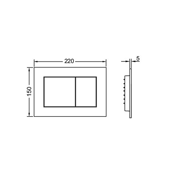 Кнопка смыва TECE Now 9240400