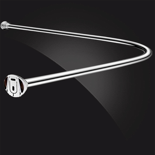 Карниз для ванной комнаты угловой Elghansa Monterno CR-4-Chrome